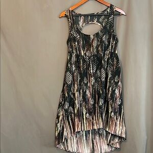 Backless Animal Print Mini Dress size Medium